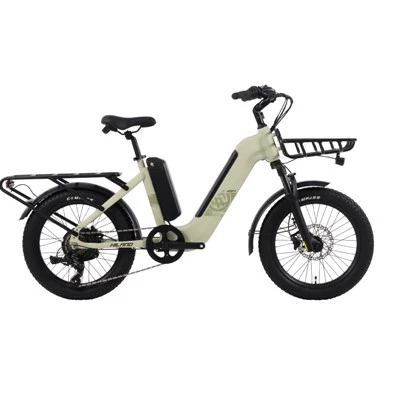 Велосипед 20 -дюймових жирових шин 48 В 500 Вт подвійний акумулятор ebike Електричний вантажний велосипед з 2 кошиками